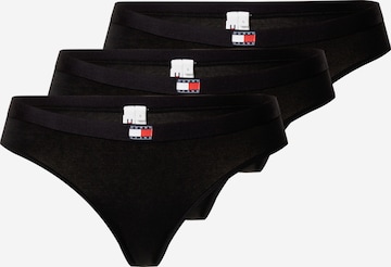 Tommy Jeans Thong in Black: front