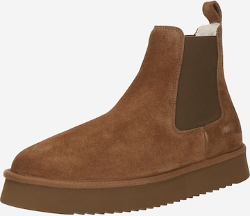 Copenhagen Studios Chelsea boots '258M' in Bruin: voorkant