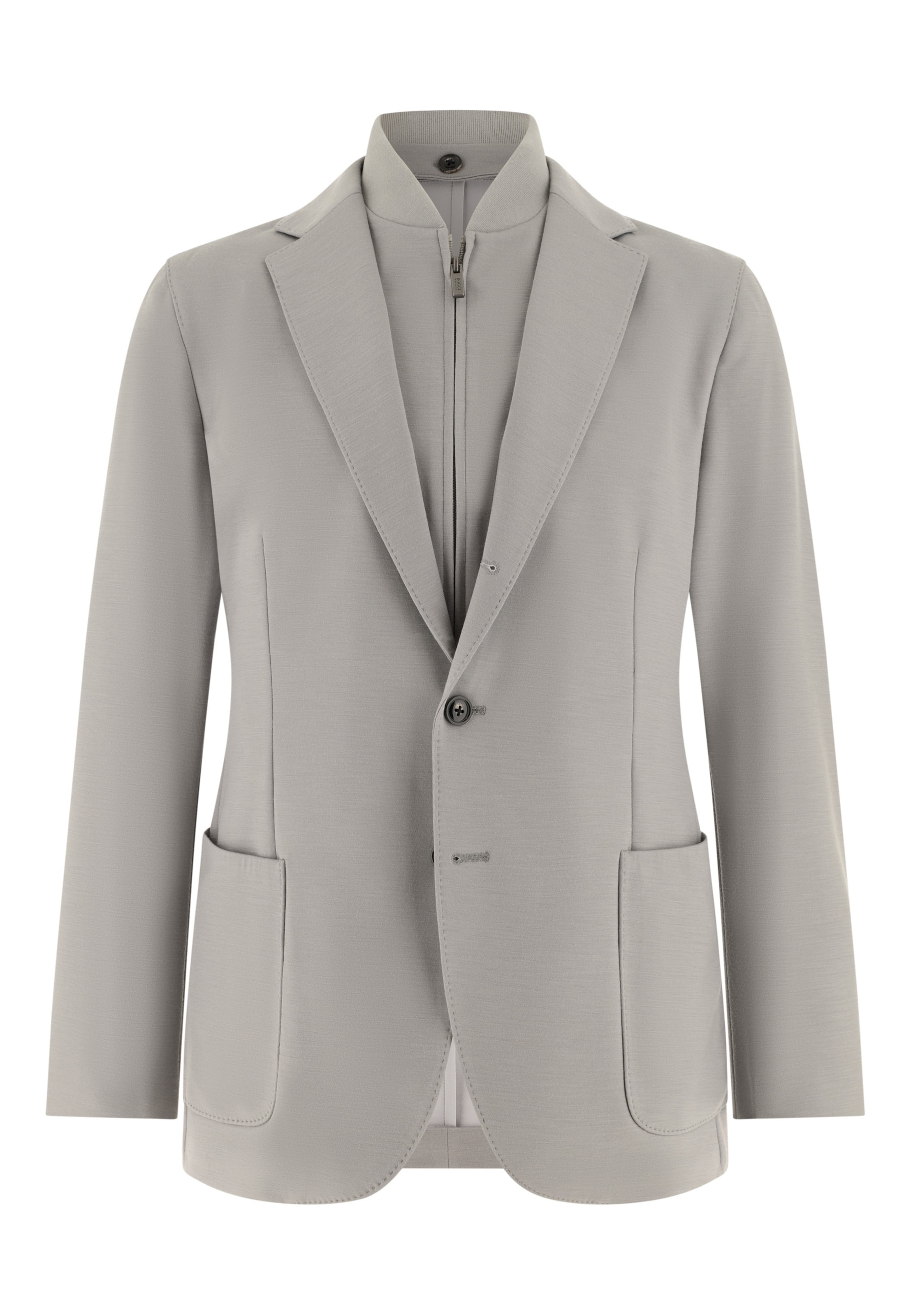 Coupe regular Veste de costume 'B Tech' Boggi Milano en gris : devant
