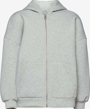 ESPRIT Zip-Up Hoodie in Grey: front