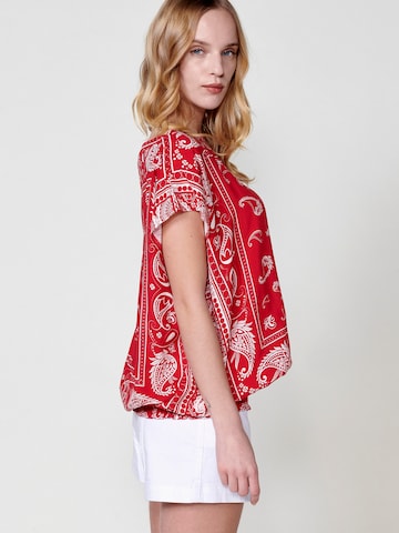 KOROSHI Blouse in Red