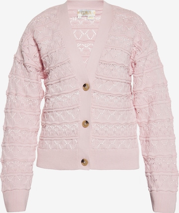 Gaya Knit Cardigan in Pink: front