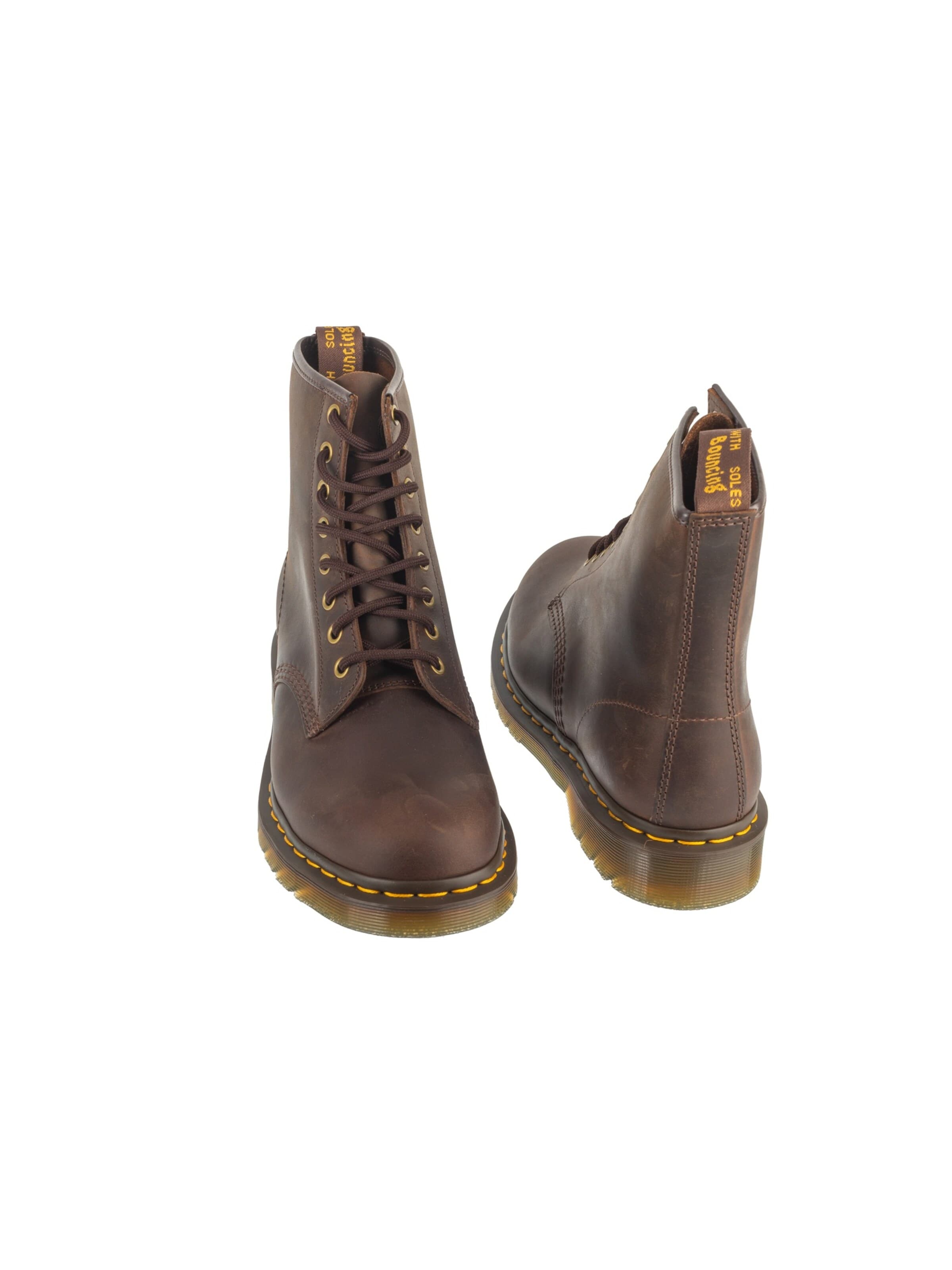 Dr. Martens Booties '1460 Crazy Horse' in Brown