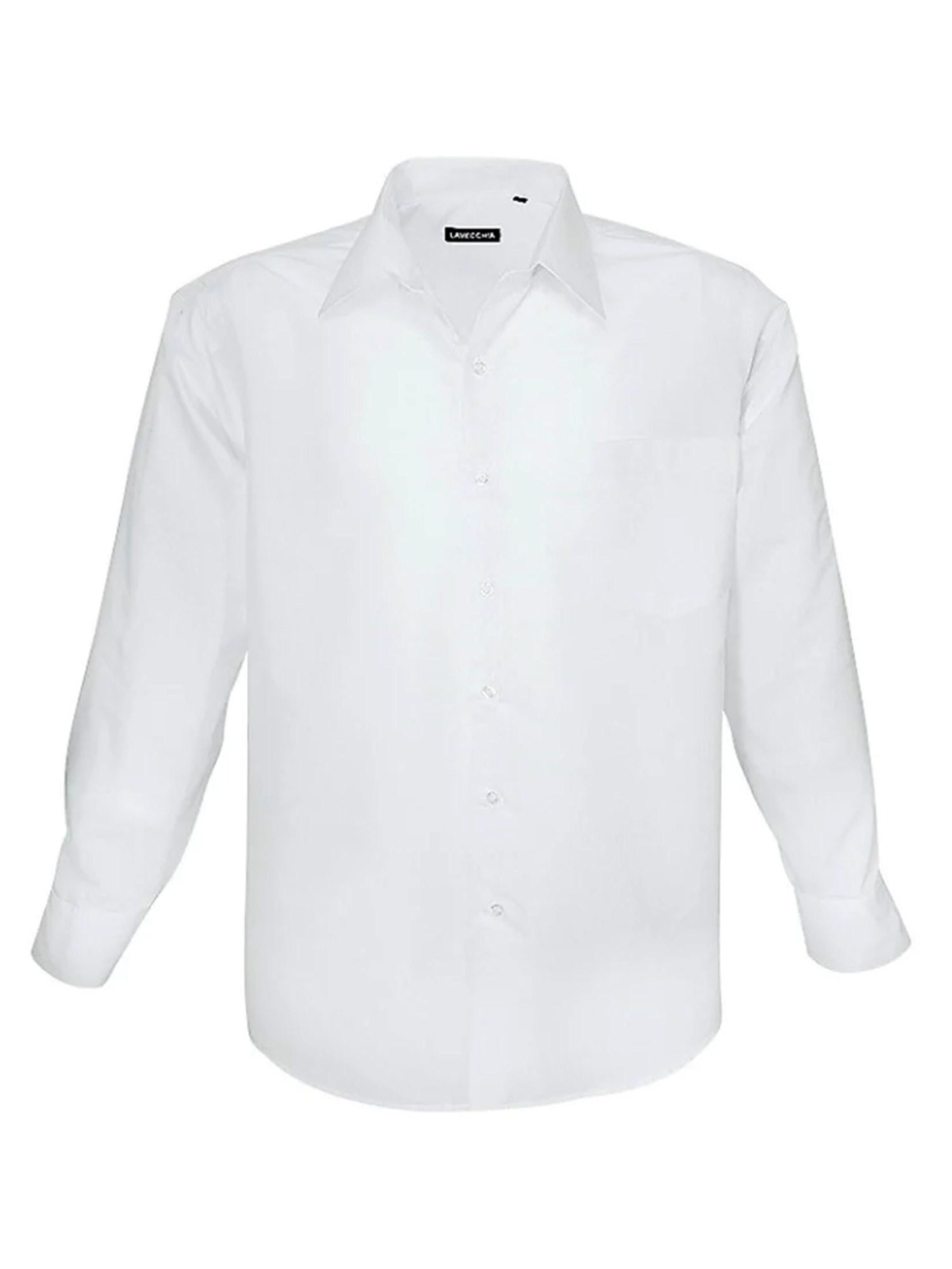 Lavecchia Comfort Fit Hemd 'HLA-1314'‌‌‌ in Weiß: Vorderseite