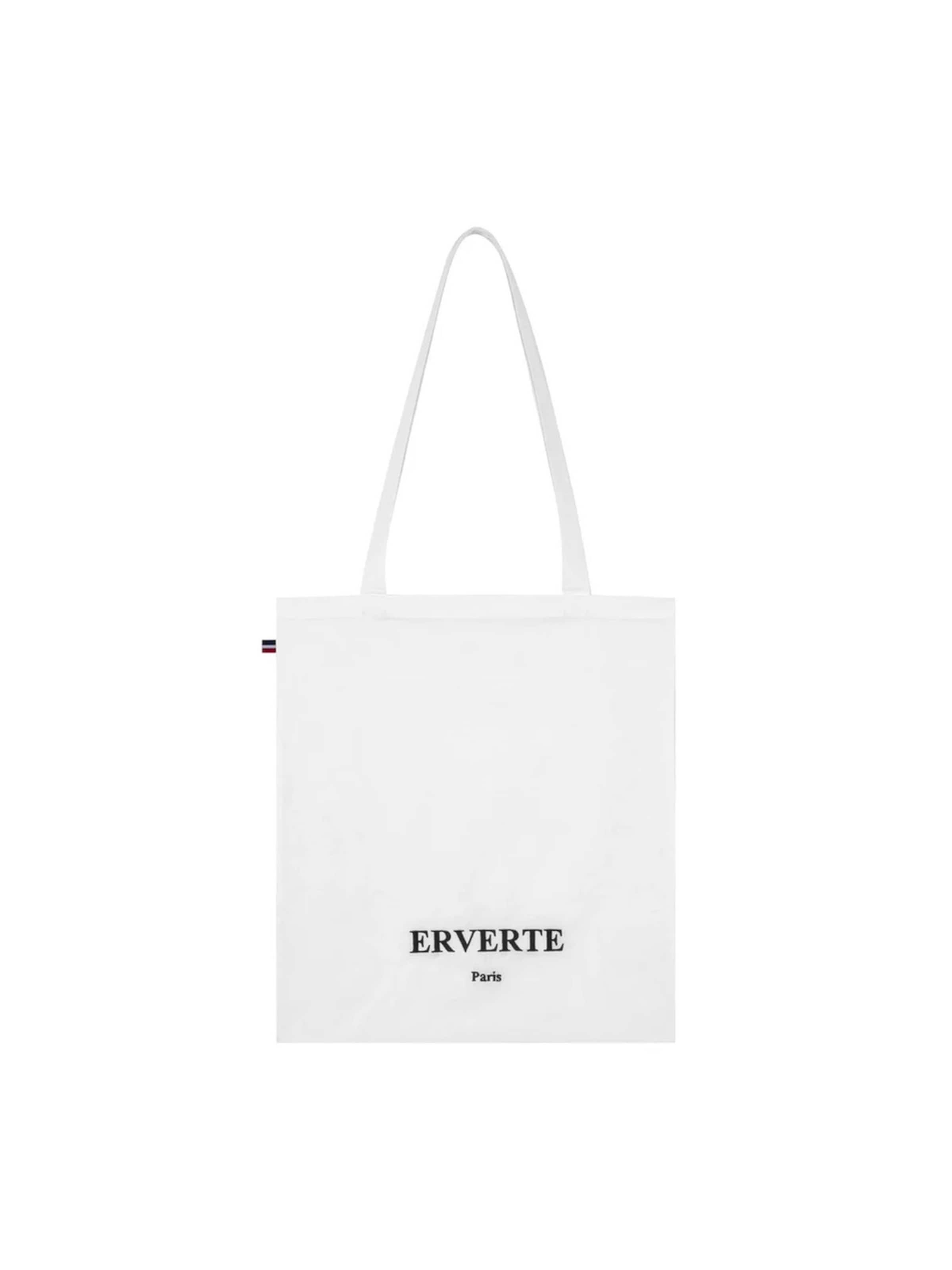 Cabas ERVERTE Paris en blanc : devant