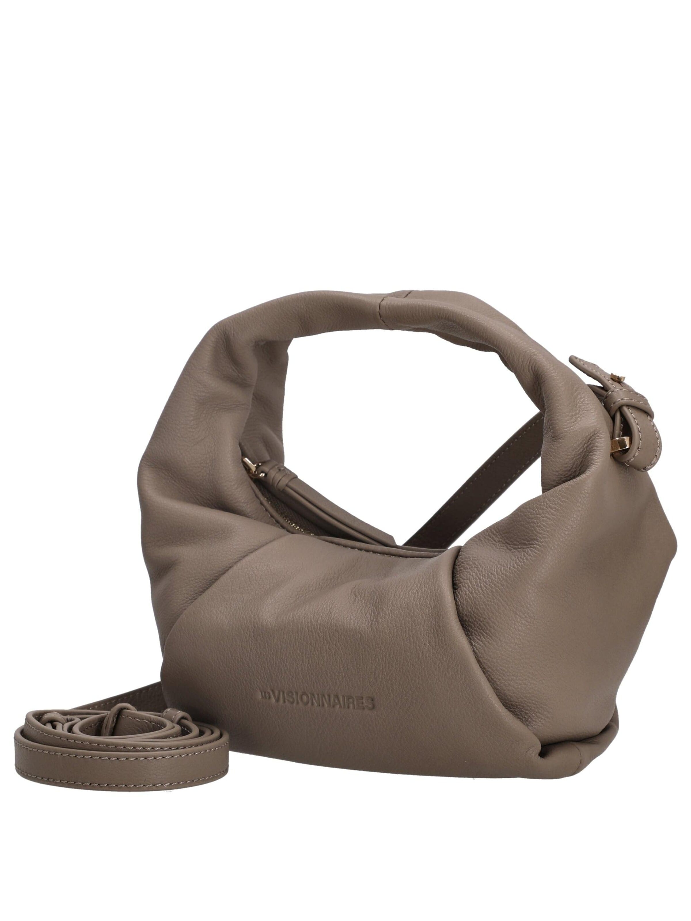 Les Visionnaires Umhängetasche 'Greta Mini Essential Soft Grainy'‌‌‌ in Grau