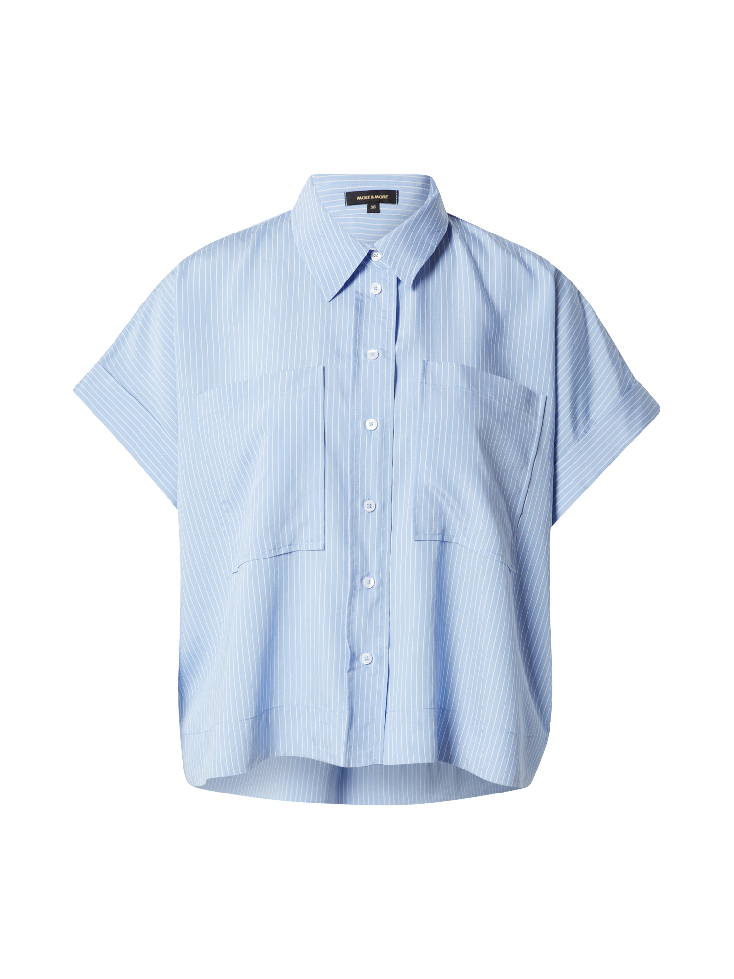 Donna Abbigliamento MORE & MORE Camicia da donna in Blu Chiaro 