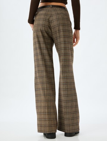 Koton Flared Pantalon in Bruin