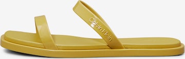 Mule Calvin Klein en jaune : devant