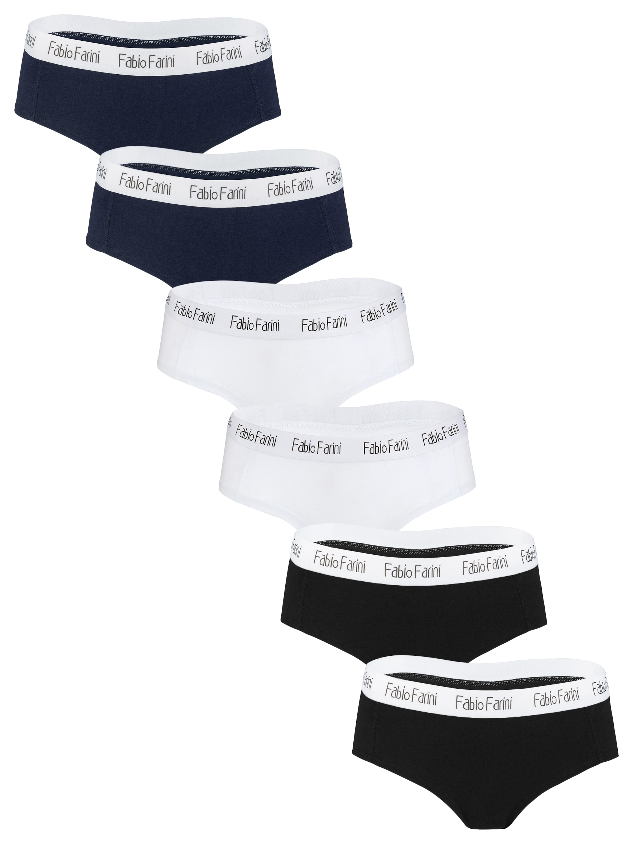 Fabio Farini Panty 'Damen-Slips mit frecher weißer Spitze' in Mixed colors: front