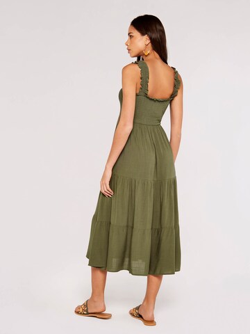 Apricot Sommerkleid in Grün