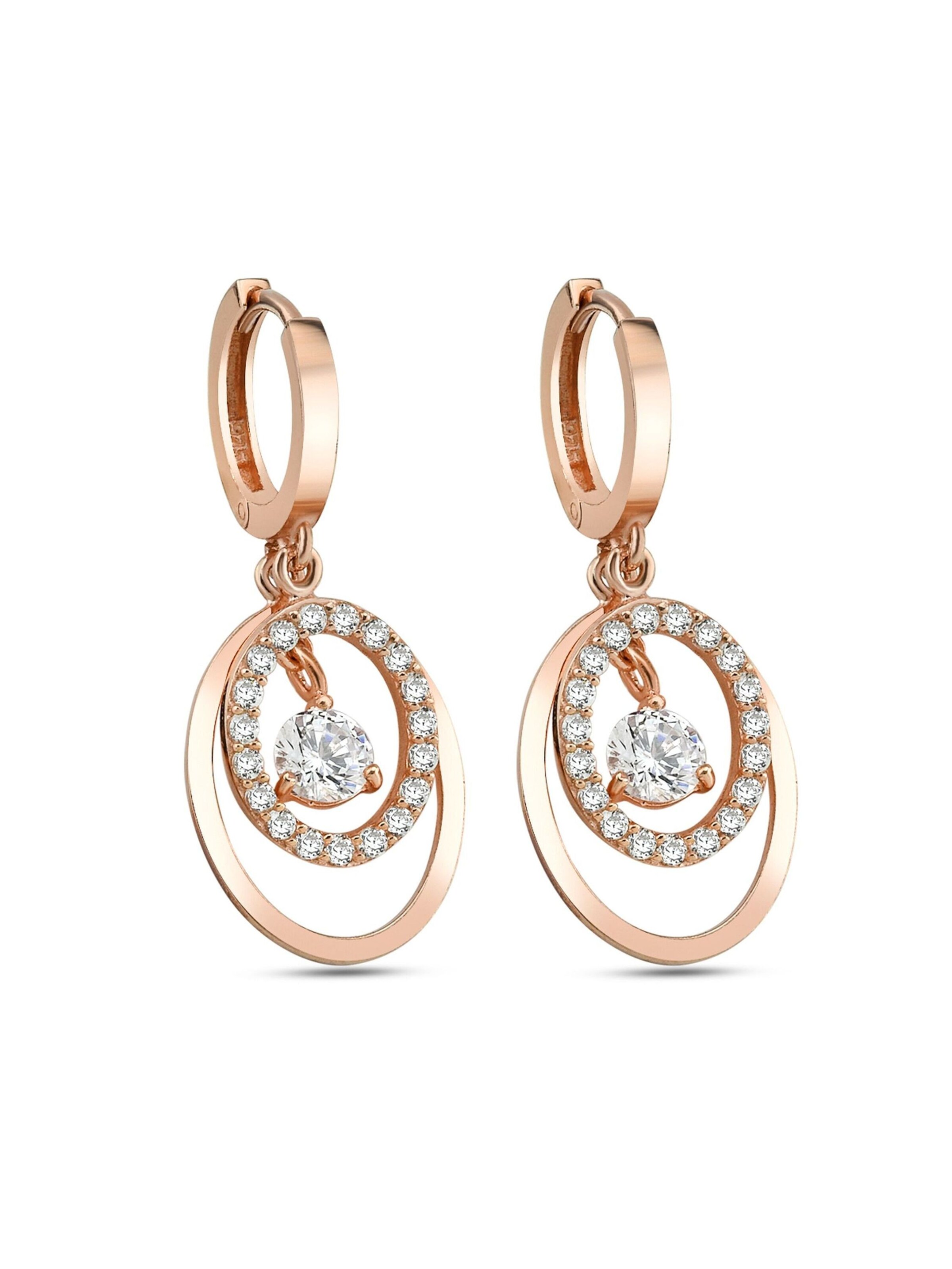 Dkeniz Earrings in Pink: front