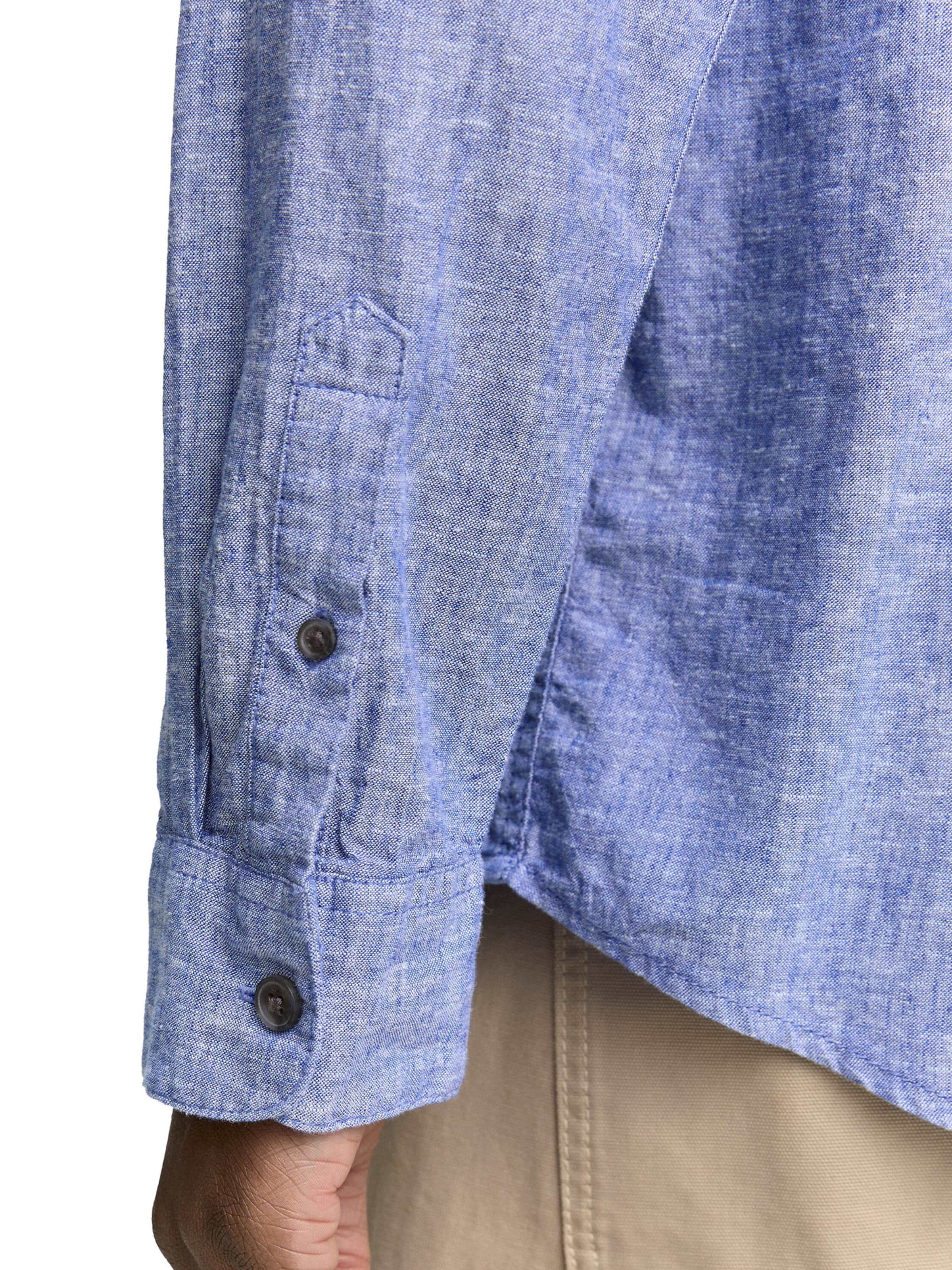 TOM TAILOR DENIM Классический крой Рубашка в Синий