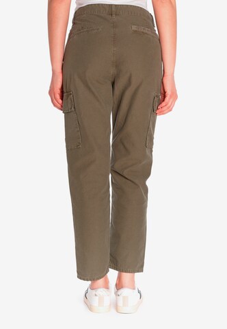 Le Temps Des Cerises Regular Cargo Pants 'COSYARMY' in Green