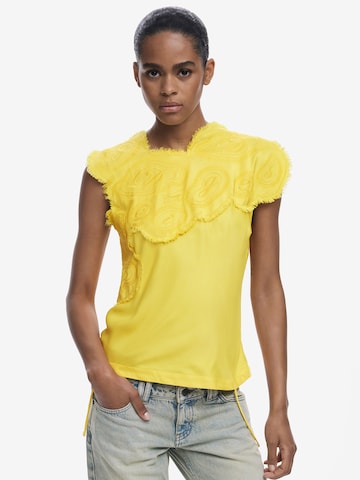 Desigual Blouse in Geel: voorkant