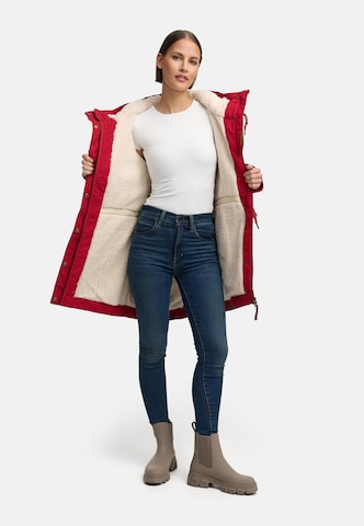 Ragwear Winter Parka 'YM-Canny' in Red