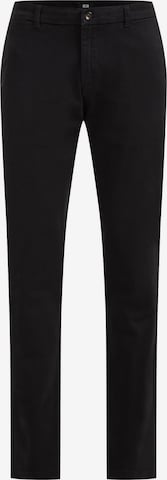 WE Fashion Chino trousers in Black: front