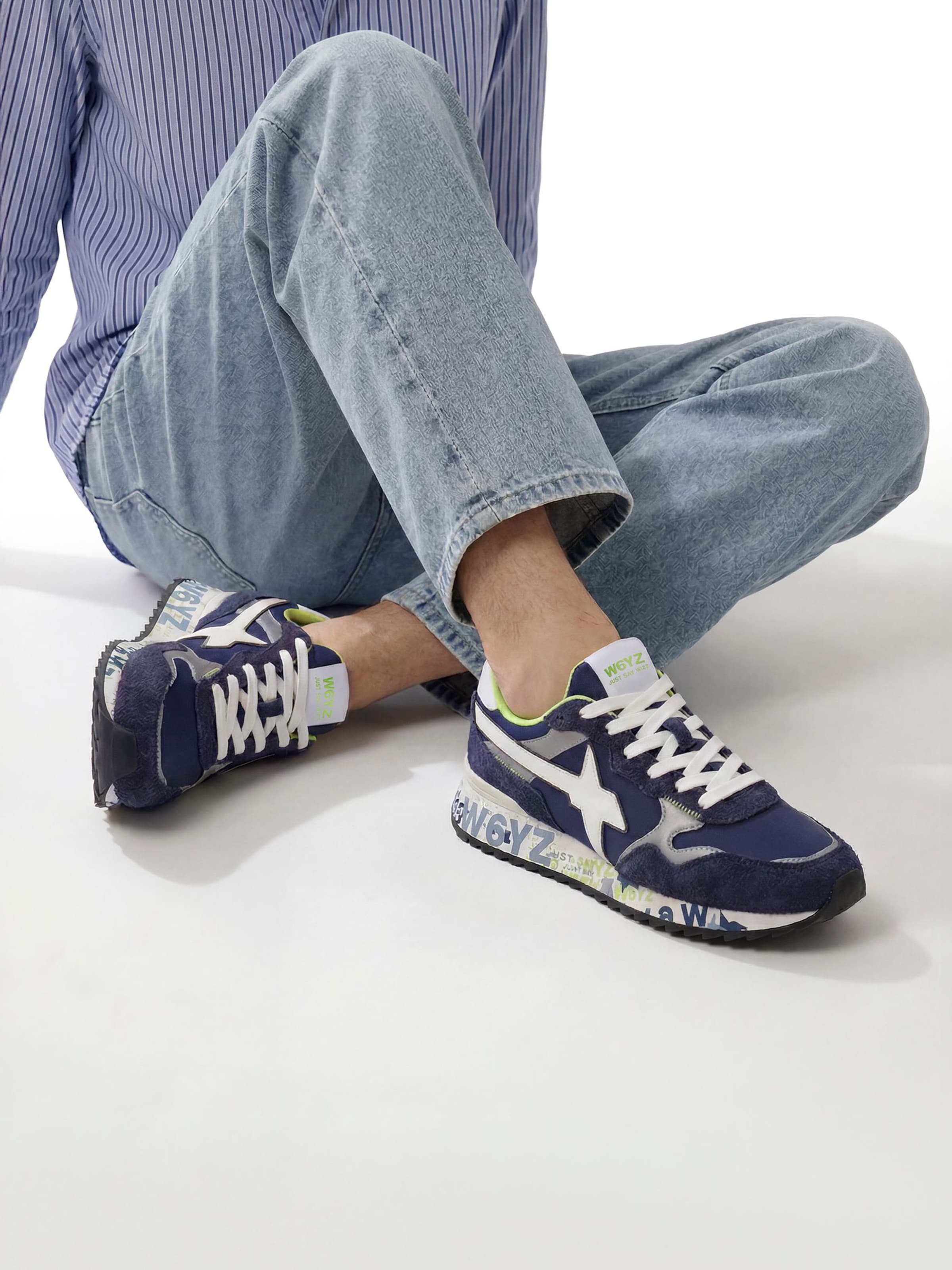 W6YZ Sneaker low 'YAK-M.'‌‌‌‌‌‌ in Blau: Vorderseite