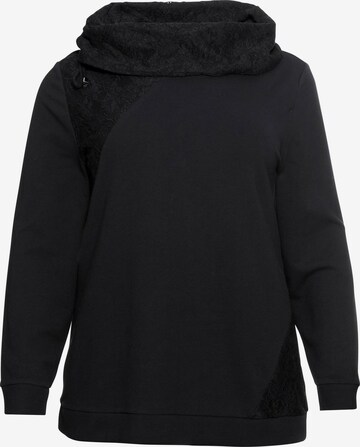 sheego by Joe Browns Sweatshirt in Schwarz: predná strana