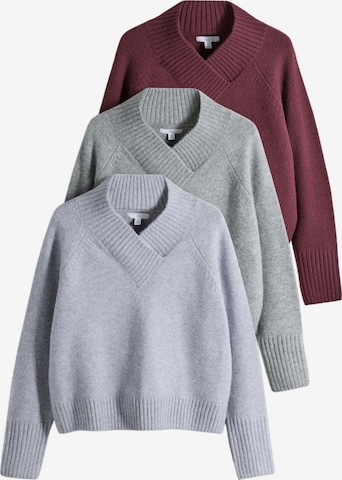 The Set Pullover in Blau: Vorderseite