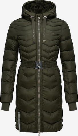 NAVAHOO Winter Coat 'Alpenveilchen' in Green: front