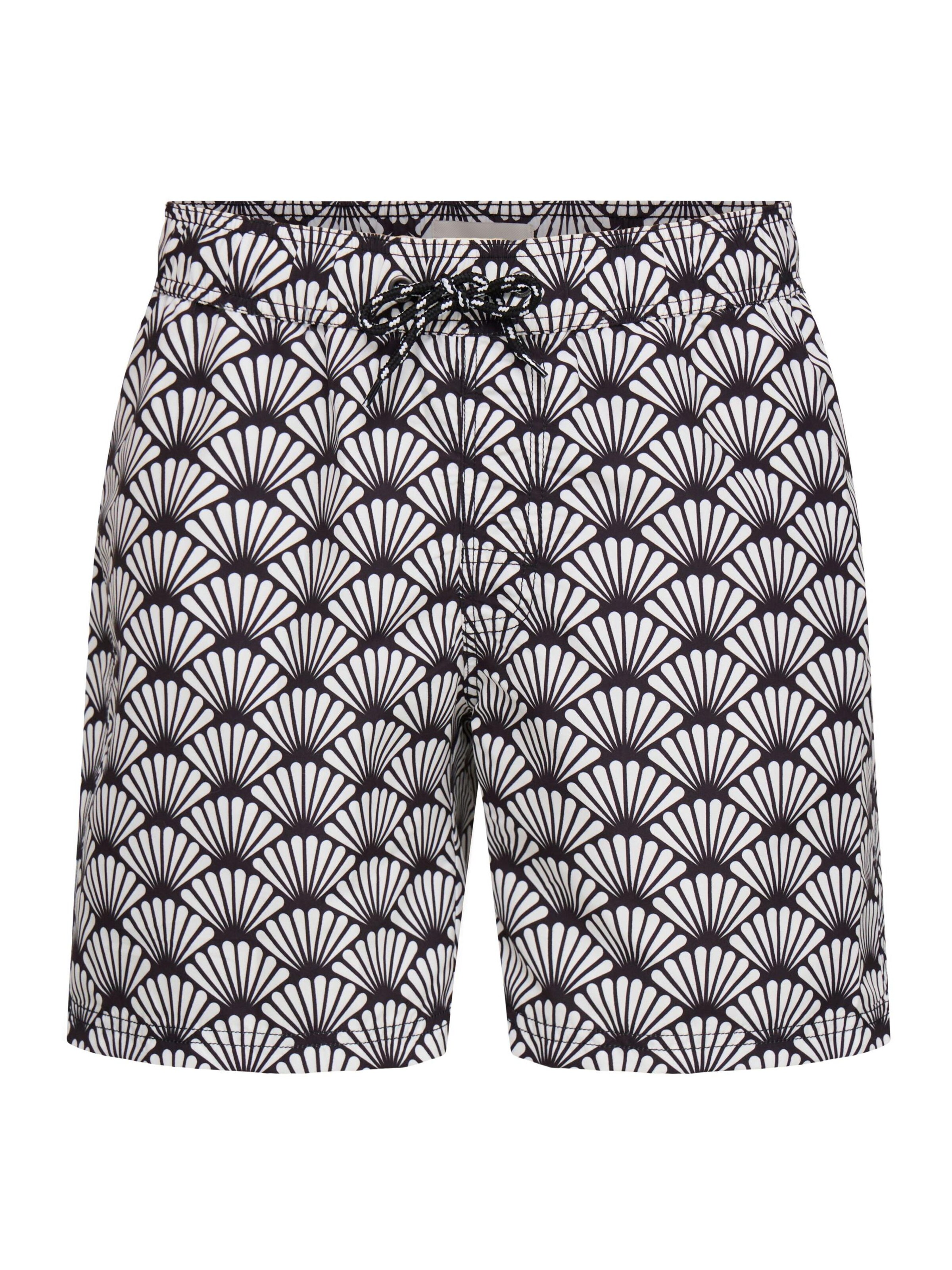 BLEND Zwembroek ' BHRadcliff Retro ' in Zwart: voorkant