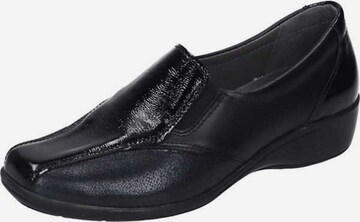 Comfortabel Classic Flats in Black: front