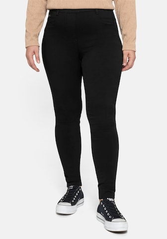 Skinny Pantalon SHEEGO en noir : devant