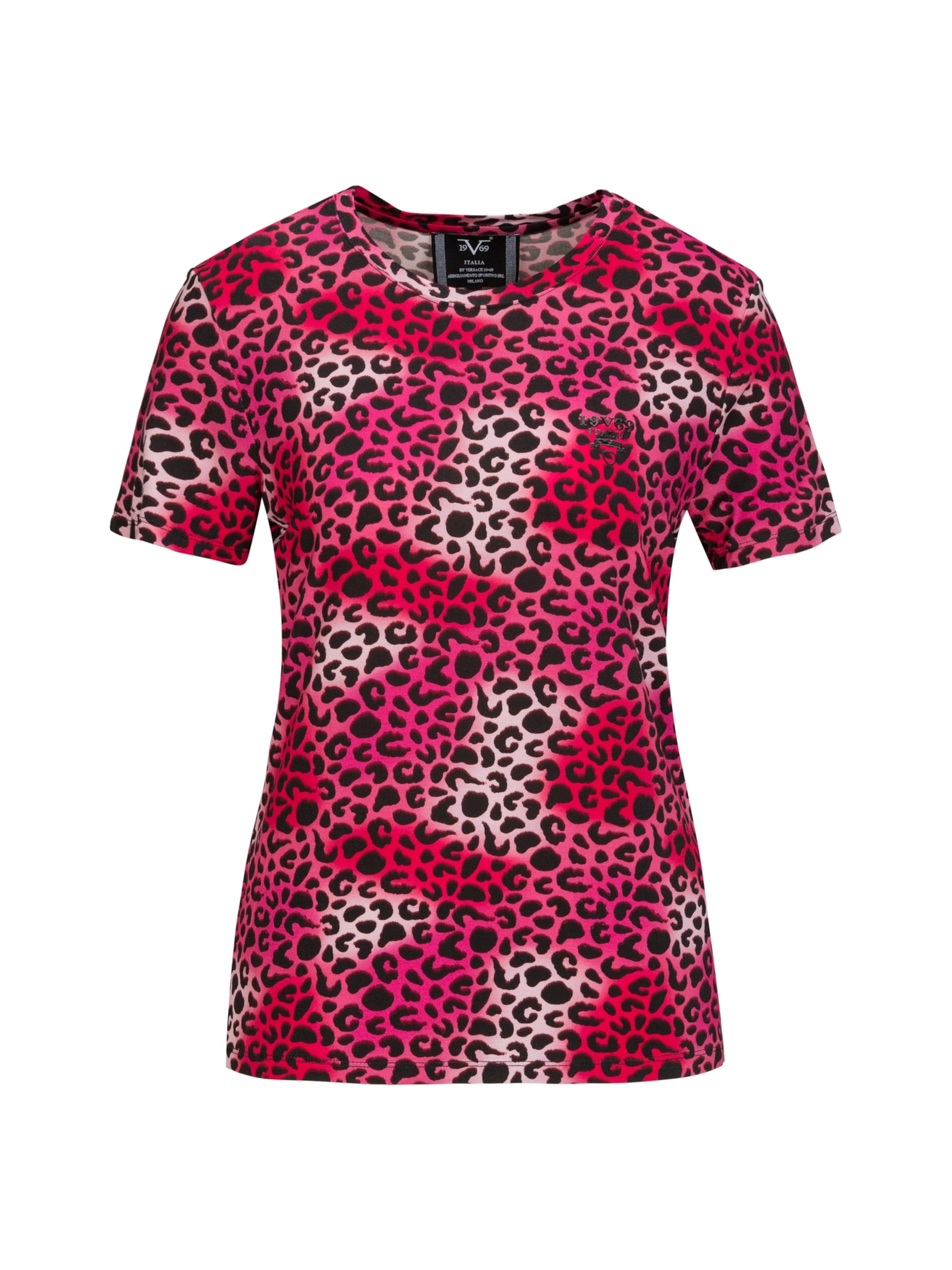 19V69 ITALIA Футболка 'Bella' в Ярко-розовый: спереди