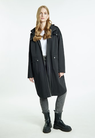 DreiMaster Vintage Between-Seasons Coat in Black