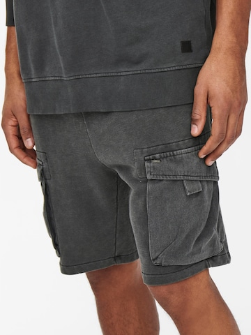 Regular Pantalon cargo 'Nicky' Only & Sons en gris