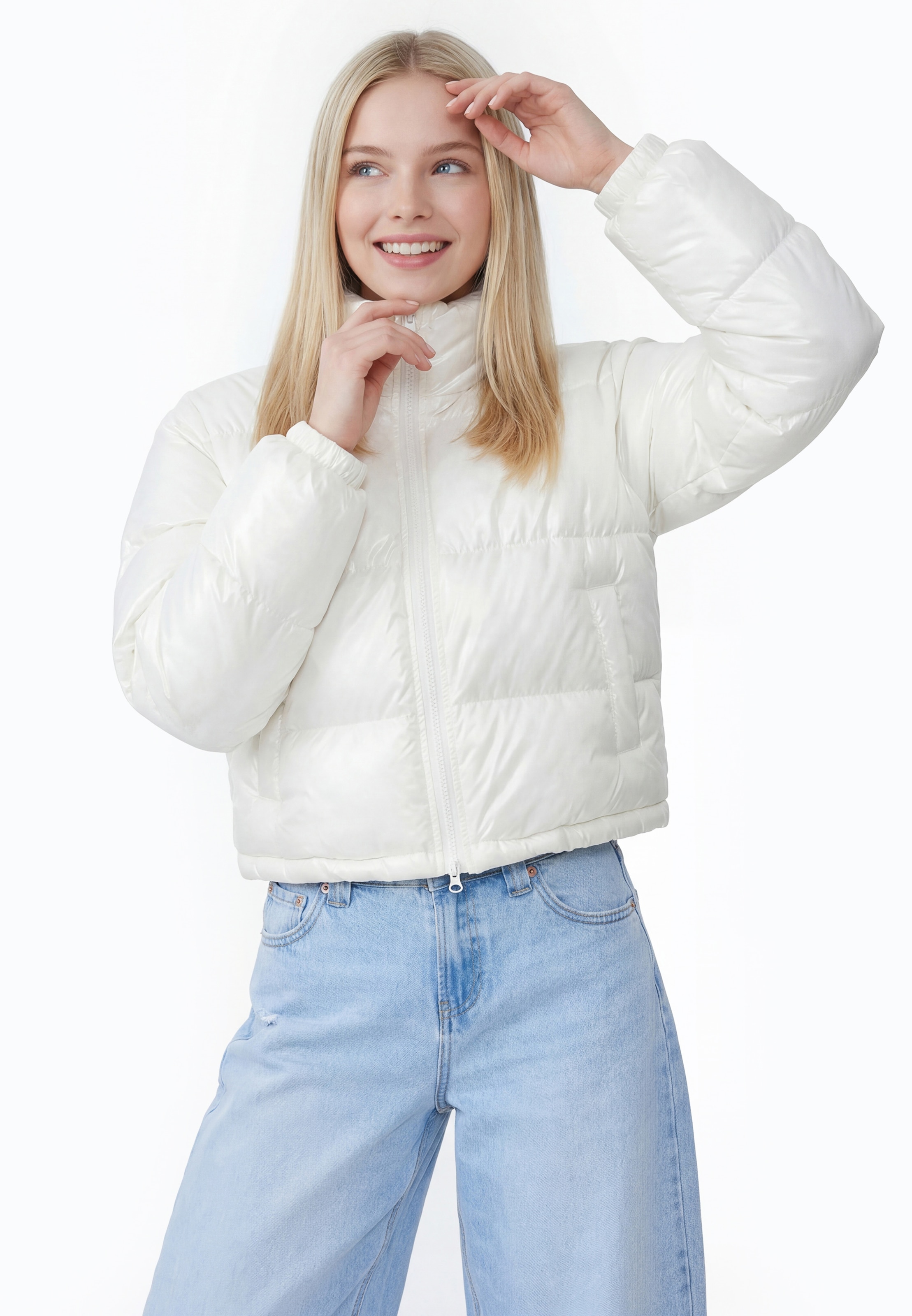 MYMO - Casaco de inverno em branco: frente