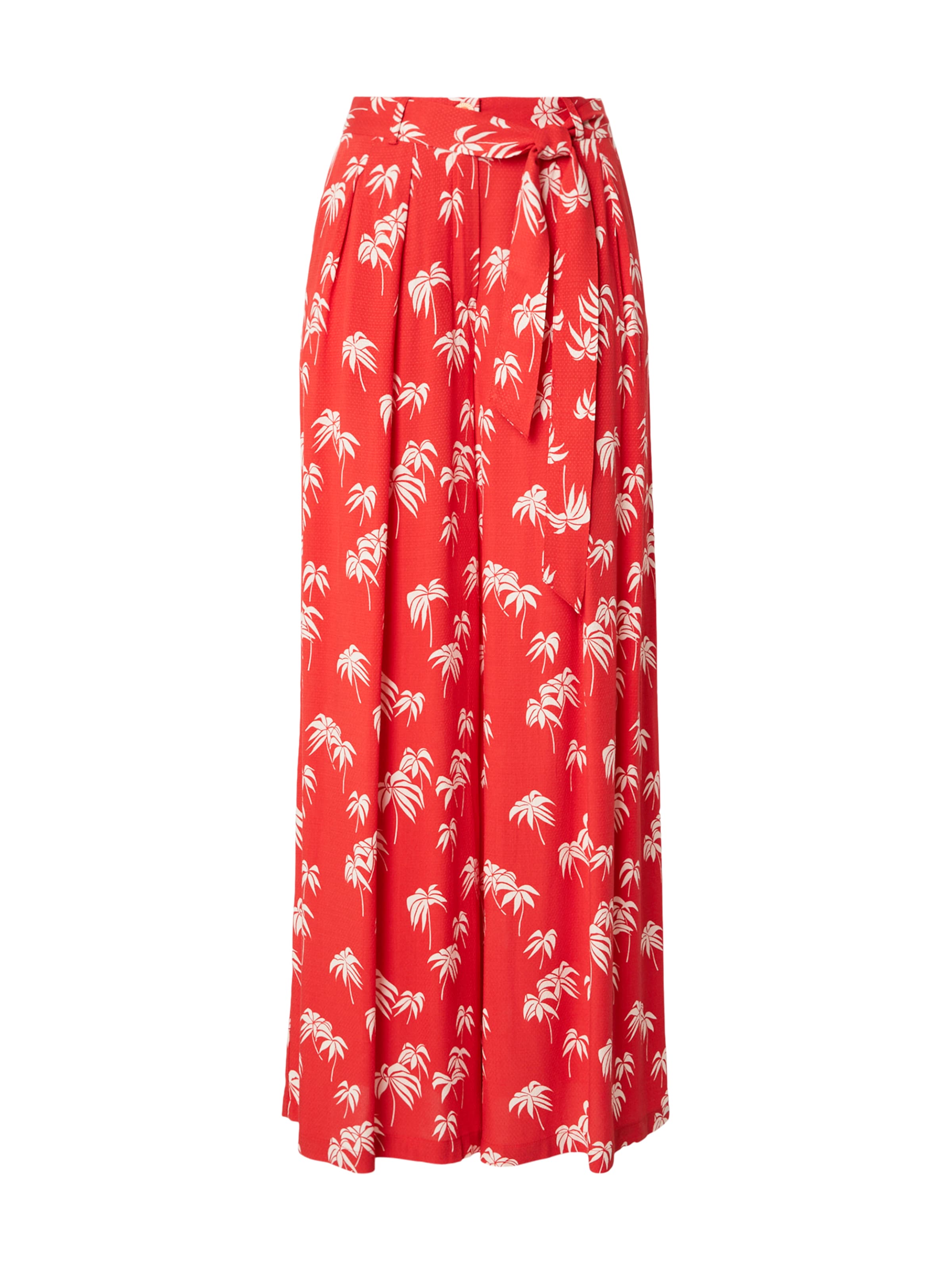 King Louie Zvonové kalhoty Kalhoty se sklady v pase 'The Haze' – červená: přední strana