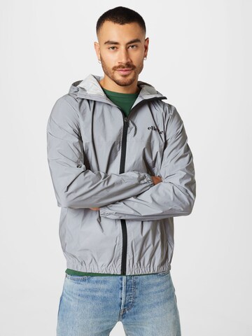 ELLESSE Athletic Jacket in Silver: front