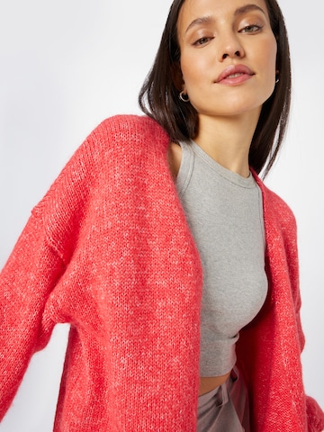 Y.A.S Knit Cardigan in Red