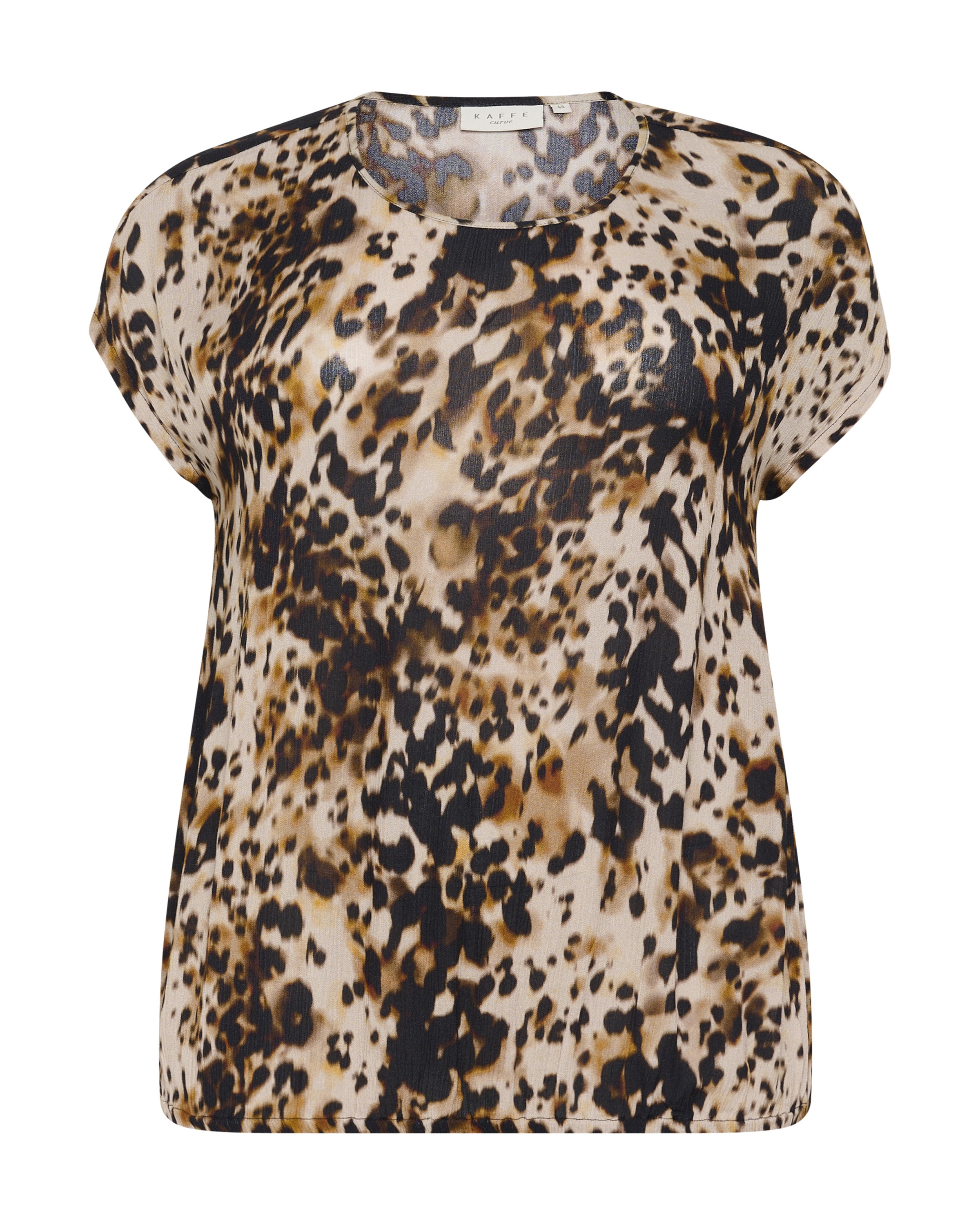 KAFFE CURVE - Blusa 'KCAmi' em castanho: frente