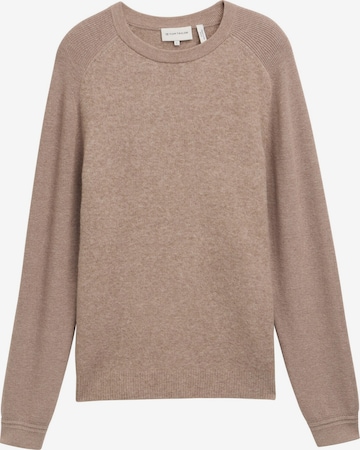 TOM TAILOR Trui in Bruin: voorkant