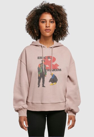 Merchcode Sweatshirt 'Eric B & Rakim - Don't Sweat The Technique' in Pink: front
