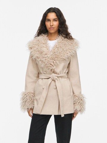 VILA Overgangsfrakke 'VIBalou' i beige: forside
