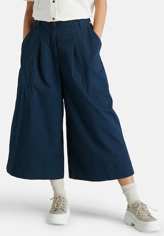 Wide leg Pantaloni con pieghe di TIMBERLAND in blu