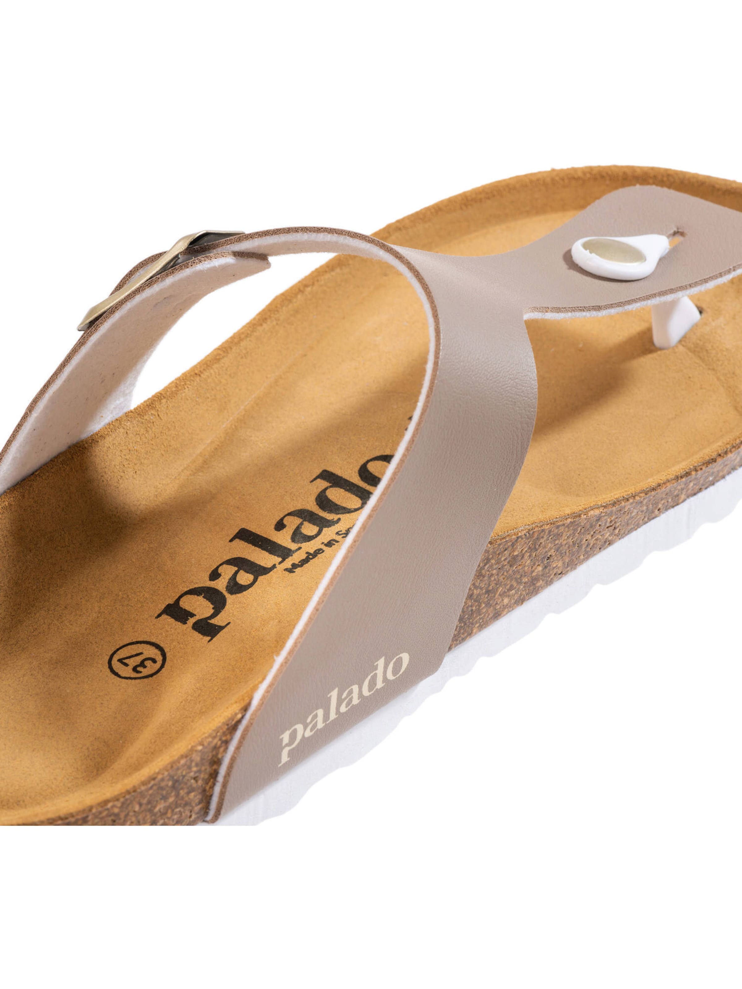 Palado T-bar sandals 'Kos' in Beige