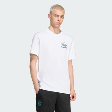 ADIDAS ORIGINALS - Camiseta 'FC Liverpool Terrace Icons' en blanco