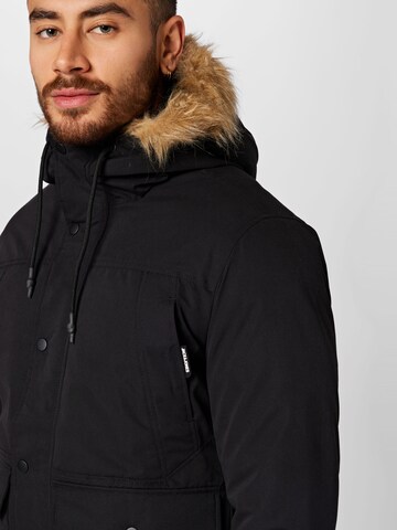 Giacca invernale 'Winner' di JACK & JONES in nero