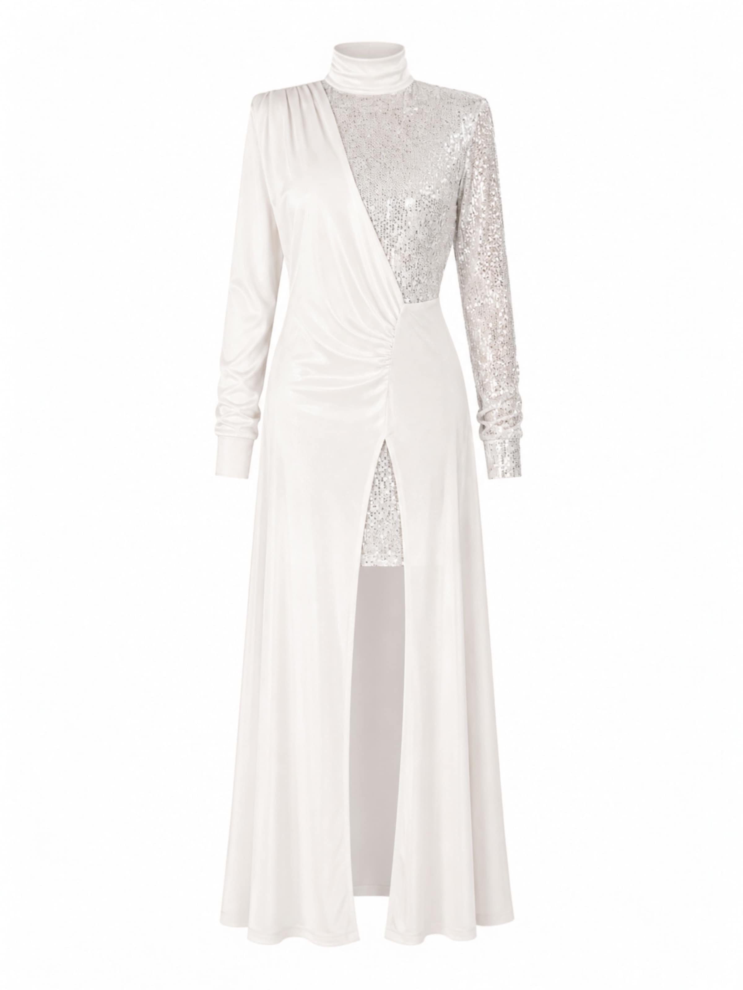 Elena Athanasiadou Evening dress 'Jeu de Lumiere' in White: front