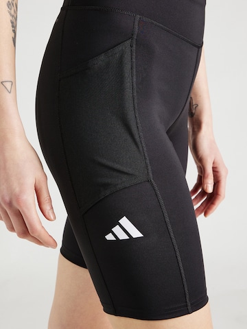 ADIDAS PERFORMANCE Skinny Παντελόνι φόρμας 'MATCH' σε μαύρο