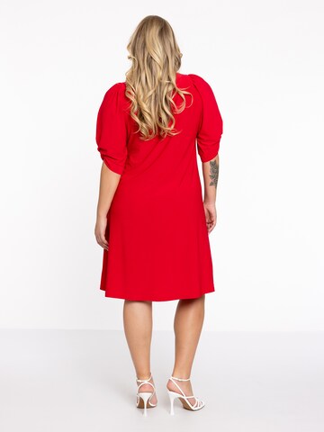 Yoek Kleid in Rot