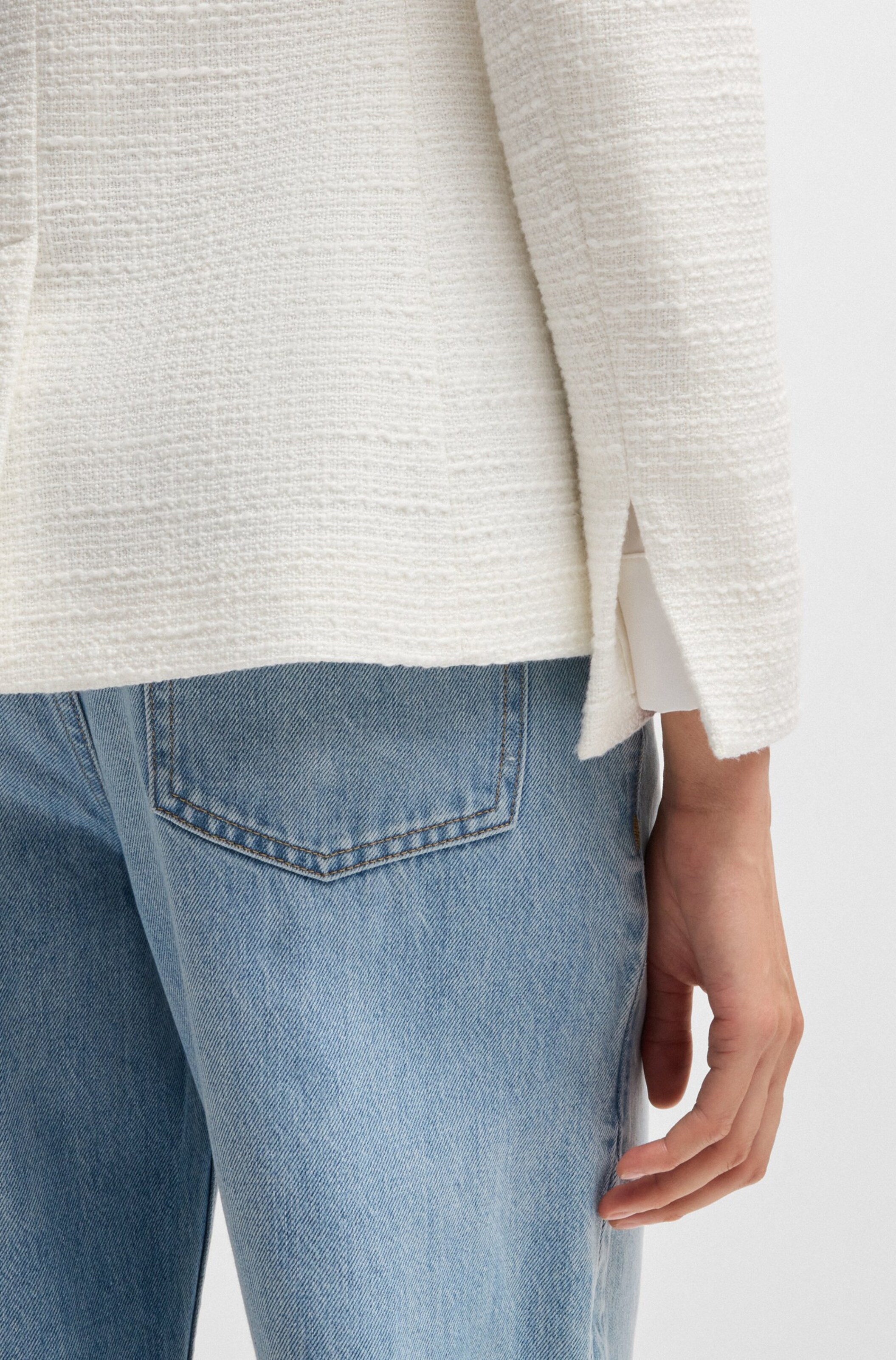 アウターその他 BOSS Woman Blazer White 50535931 118 Women's Boss 'Jatawa2' Blazer | INTERVISTA