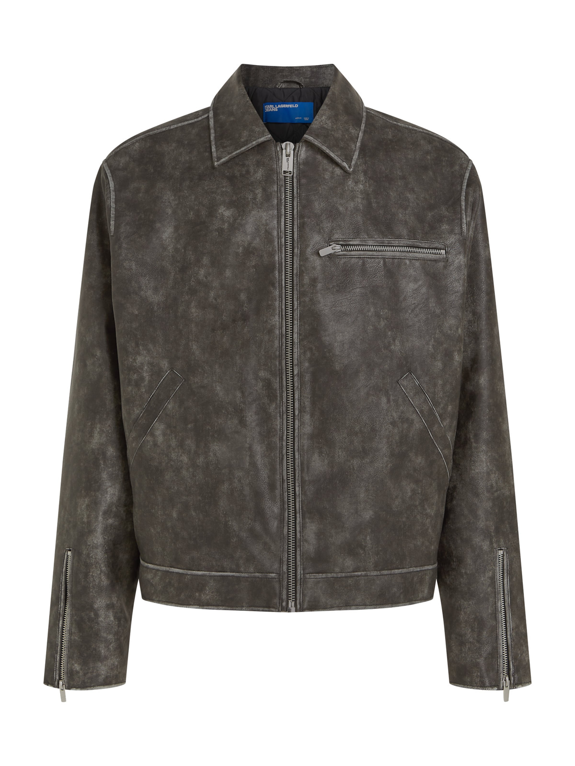 KARL LAGERFELD JEANS Преходно яке в черно: отпред