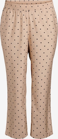 ZizziLoosefit Hlače - bež boja: prednji dio