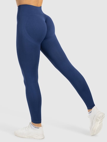 Skinny Leggings ' Infinite Batik Scrunch ' Smilodox en bleu